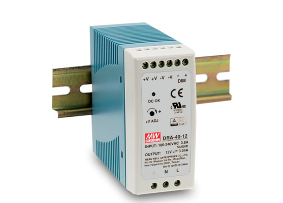 Zasilacz z serii DRA 40W 12V do montażu na szynie DIN DRA-40 DRA-60