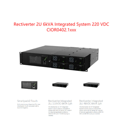 2u 6kva Recectiverter Eltek Zintegrowany system Pojedyncza linia dla 220vdc 241123.102 241123.100