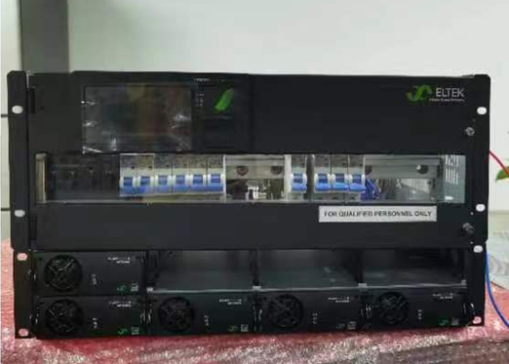 Eltek 48Vdc 19 Inch 5U Telecom 16kw 300A CTO System Smartpack Touch Controller z wyłącznikami dystrybucji