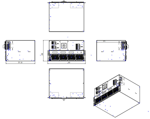 CE+T Modularny Inwerter mocy Dc do AC TSI BRAVO 110/230 110Vdc 230Vac 2,5kva 2kw P/N T321750201