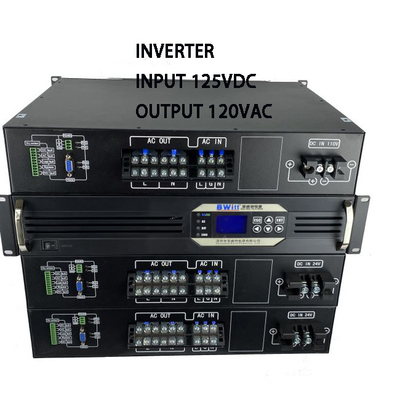 DC do AC 19-calowy Inwerter z montażem na regałach Dc 125v do 120v 3kva 2400w czysty Inwerter fal sinus