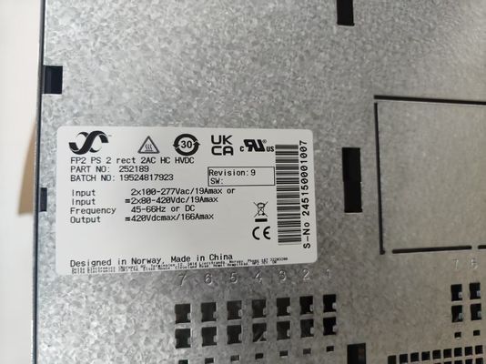 Eltek Power Rack 252189 FP2 PS 2 Rect 2AC HC HVDC Power Shelf For Flatpack2 24/1800HE P/N 252189