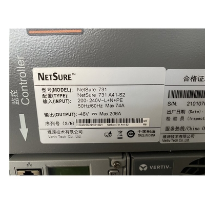Vertiv 48Vdc Wbudowany system zasilania 19 cali Sprzęt telekomunikacyjny Netsure 731A41 200A Przełącznik zasilania