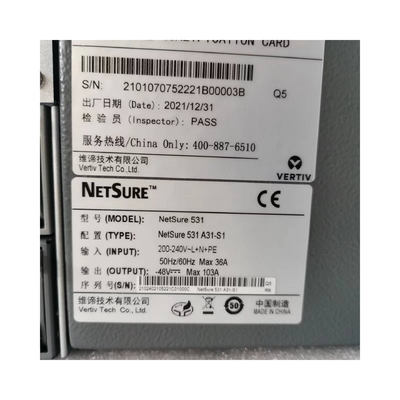 Vertiv 19 cali System zasilania wbudowany Netsure 521A31 Przełącznik Zasilanie 150A System stały