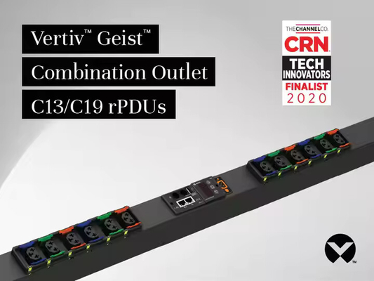 Vertiv Geist GU1 16A/32A Smart PDU C13/C19 Modularna dystrybucja zasilania na regałach z monitorowaniem energii do zdalnego zarządzania centrami danych