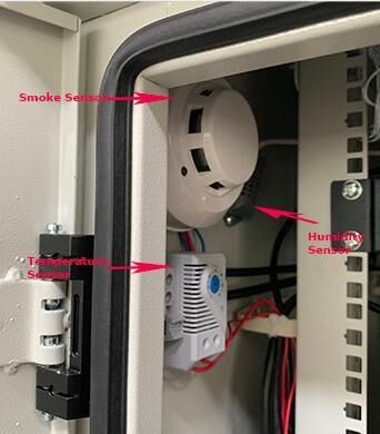 Wykonana na zamówienie stal ocynkowana o grubości 1,5 mm Obudowa zewnętrzna 14U z klimatyzatorem o mocy 1500 W do przechowywania baterii stacji telekomunikacyjnej
