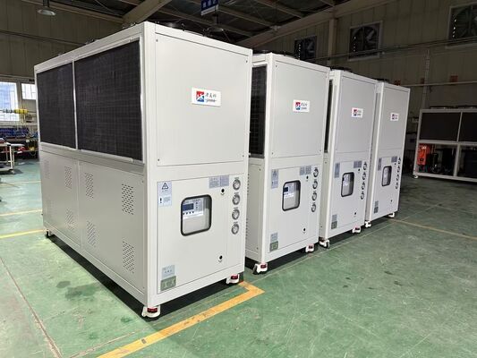 382,3KW Chiller Chłodzony Powietrzem z Sprężarką Śrubową - 3N-380V-50HZ Przemysłowy System Chłodniczy