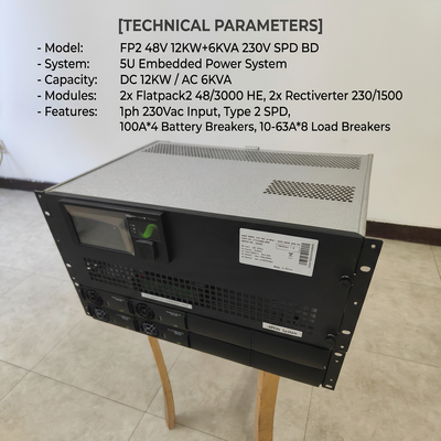 System zasilania Eltek Rectiverter 12KW DC 6KVA AC Smartpack2 Touch Control