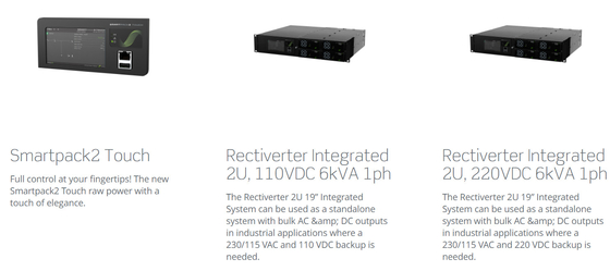 8KW 230Vac 4KW 115Vac Recverter System zasilania 48Vdc zintegrowany 2U 6kVA 1ph (CIOR0402.XXX)