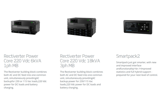 Skalowalny płaski system zasilania Eltek Rectiverter 54KVA 220Vdc EN 60950-1