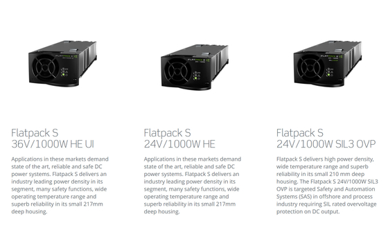 Eltek Flatpack S 3U System 24V 3*2 KW DC Zasilacz CE UL