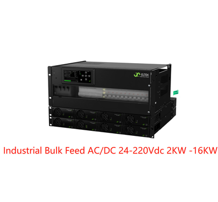 Eltek Industrial Bulk Feed Systemy AC/DC 24-220Vdc 2kw-16kw z prostownikami Flatpack 2