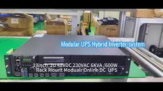 Modułowy system UPS online o mocy 6 kVA do zastosowań telekomunikacyjnych i przemysłowych